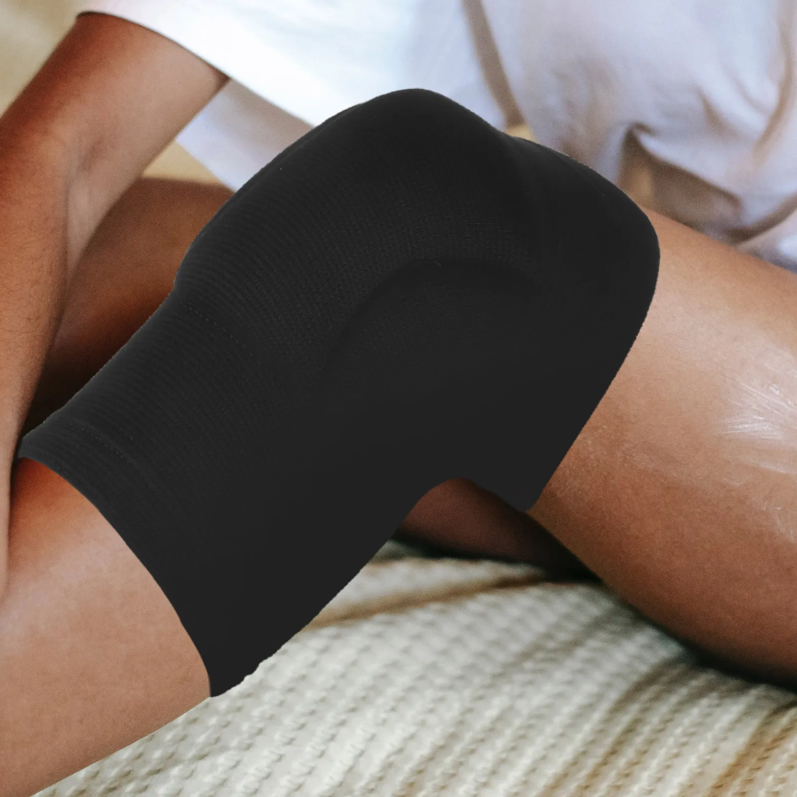 

Thickened Eva Sponge Knee Brace Support Long Sleeve Elastic Breathable Shockproof Protection for Sports Cycling Running