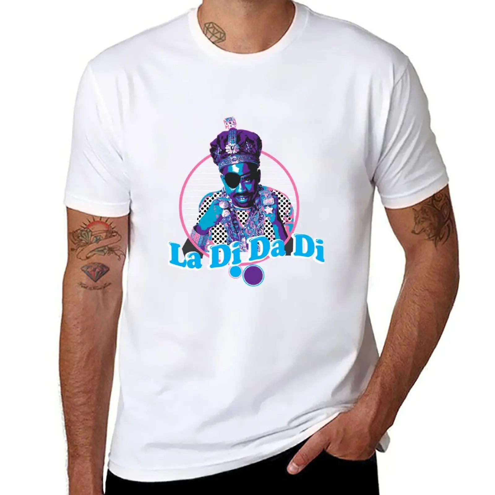 

A Rapper Record Producer Slick Rick La Di Da Di - Berghain T-Shirt korean fashion Anime t-shirt mens t shirts pack