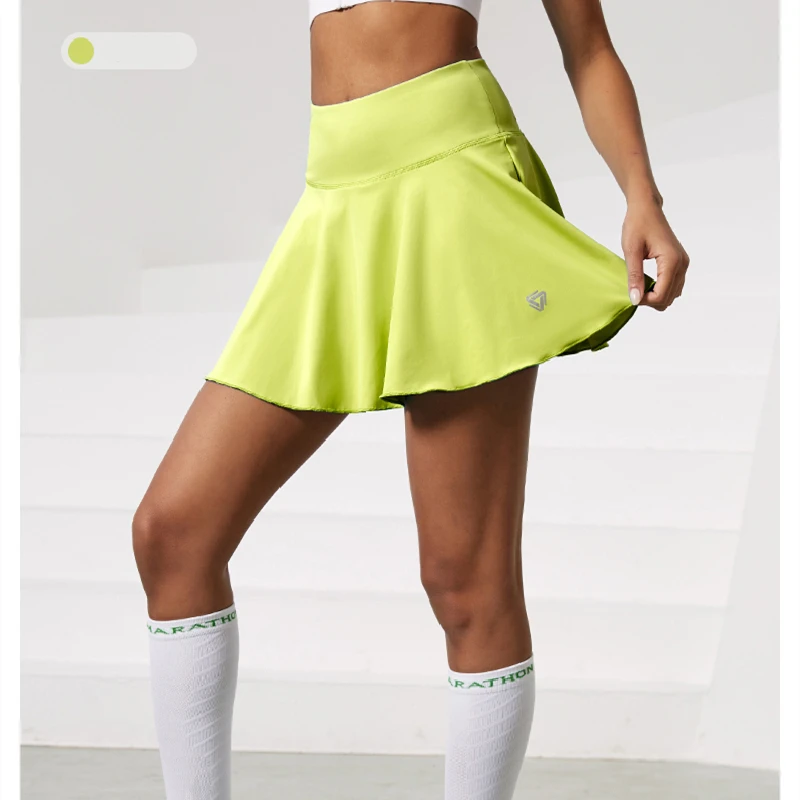 Women Sports Tennis Short Skirts Fitness Gym Leggings Golf Badminton Skort Athletic Running Workout Pleated Skirt With Pocket