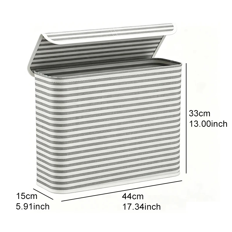 1pc Toilet Paper Storage Holder Foldable Fabric Toilet Paper Basket with Lid for TP Towels and Toiletries Household Storage TMZ - view 2