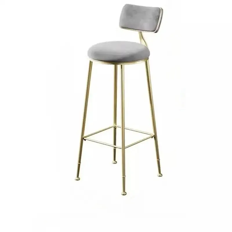 Tabourets de Bar nordiques en or, classiques, uniques, hauts, bon marché, design minimaliste, meubles Sillas Para Barra