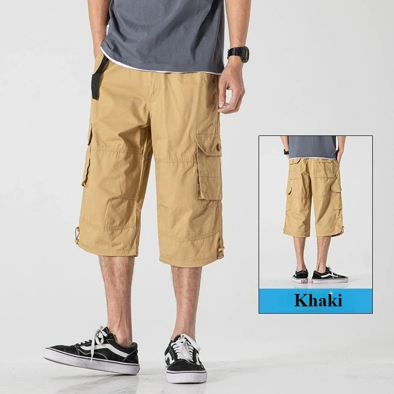 

Men's Multi Pocket Design Outdoor Work Pants Quick Drying Wear-resistant Workwear Shorts Training Tactical Shorts Sweatpants