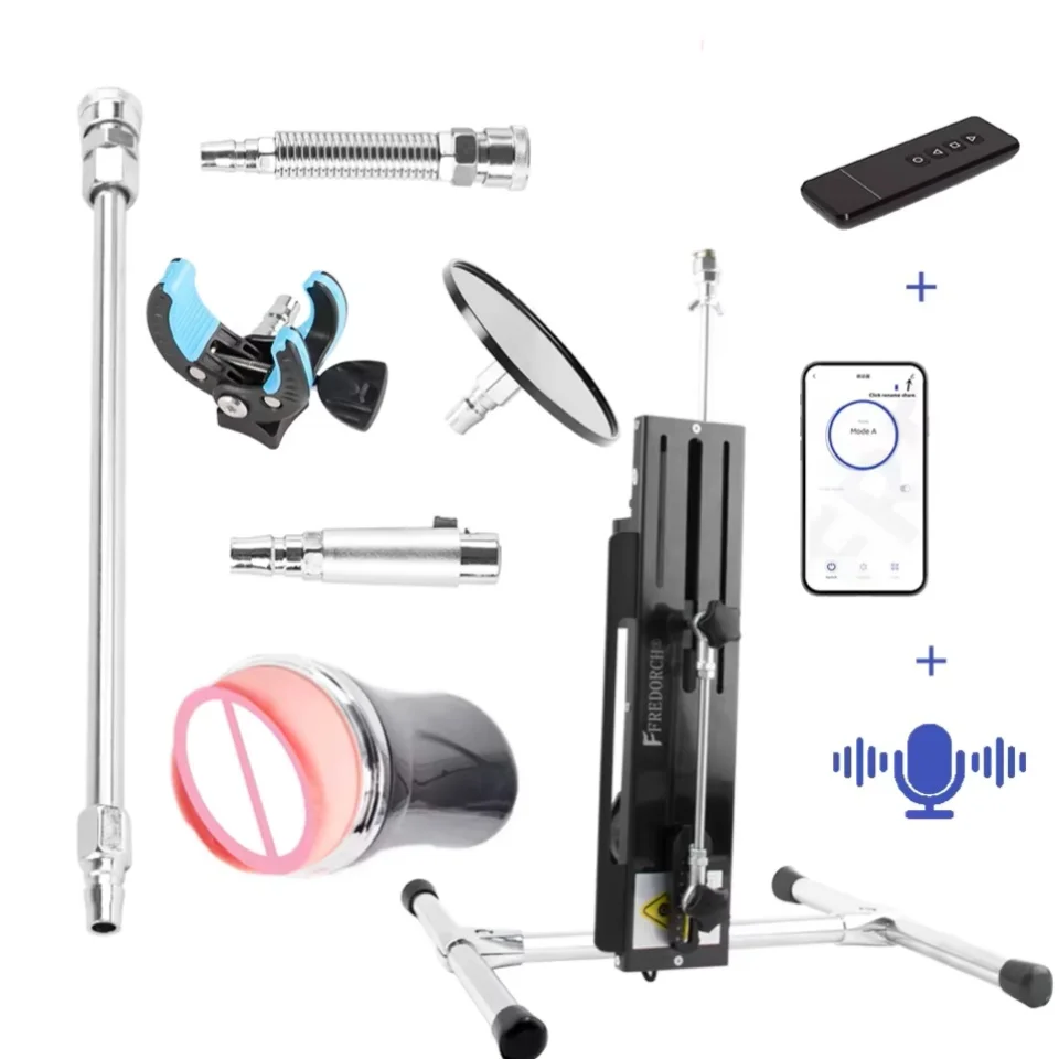 FREDORCH Automatic Mute Sex Machine APP&Voice Remote Control for Masturbation Love Retractable Vibrator Sex Toys for Women