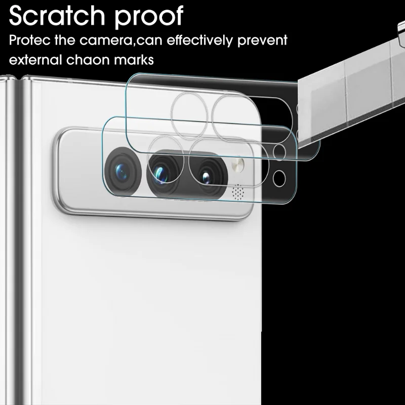 For Google Pixel Fold Camera Lens Protector Tempered Glass Camera Screen Protective Film for Pixel Fold 5G HD Clear Lens Cover