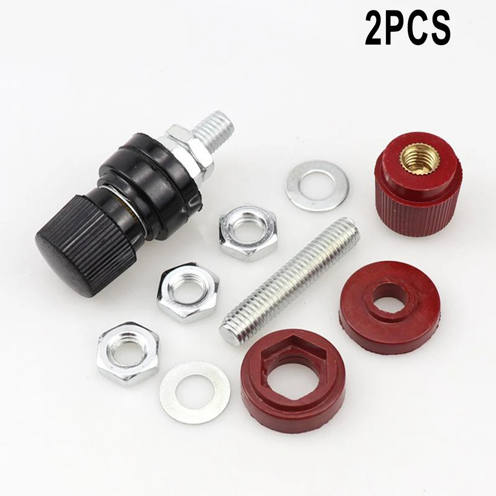 2PCS M6/M8/M10 Winding Screw Lithium Battery Welding Power Clip 100A Terminal Connector 0v-380v Power Clip Terminals