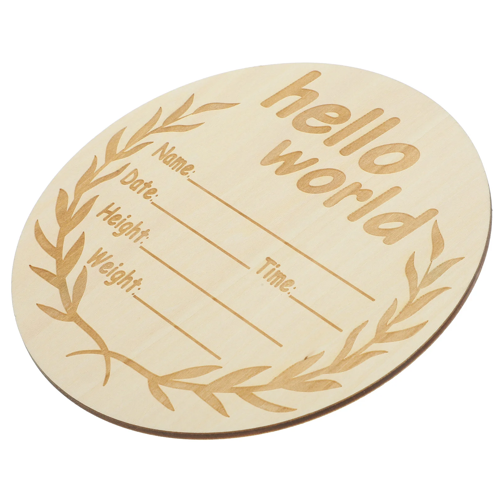 Announcements Baby Birth Wooden Sign Born Basswood Plywood Name Signs for Nursery