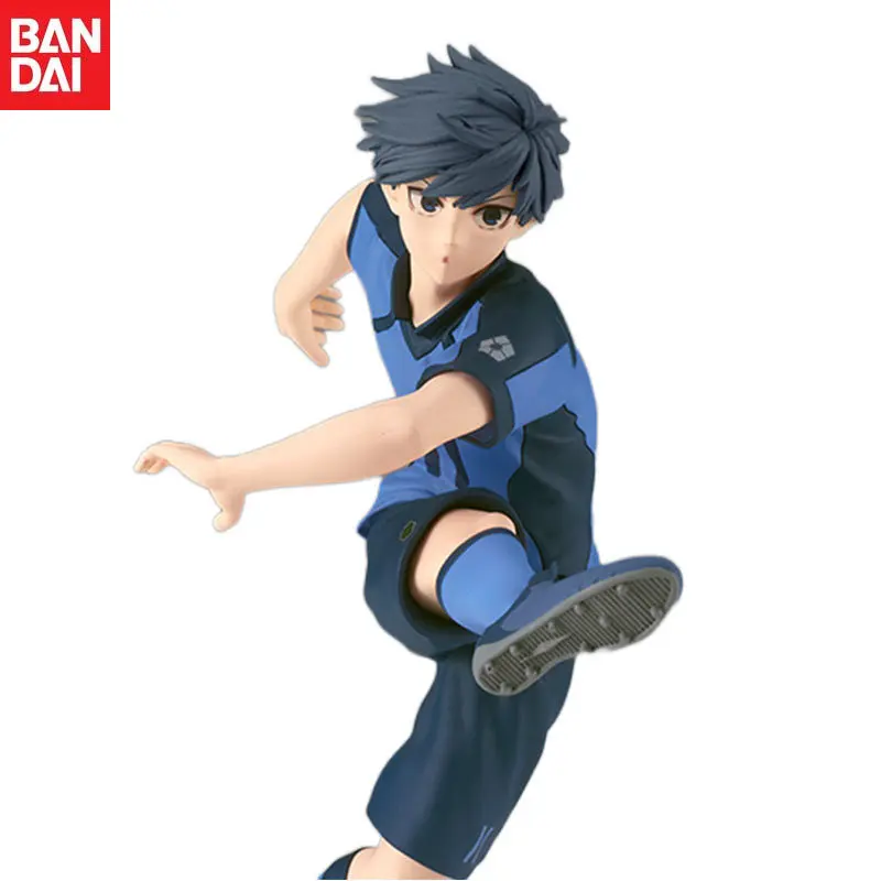 

In Stock Bandai Original 18cm Blue Lock Isagi Yoichi Anime Action Figure Model Children's Gifts