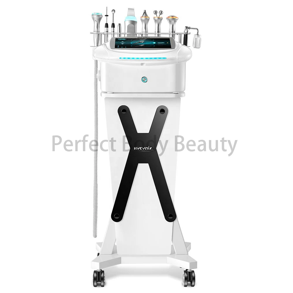 

2022 Multifunction Ultrasound Facial Cold Hammer Scrubber 9 in 1Peel RF Wrinkle Removal Beauty Machine For Facial Spa oxygen jet