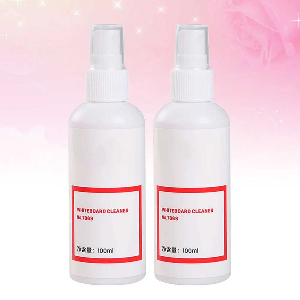 

2Pcs Whiteboard Cleaner Spray 100Ml Compact 135Mm Height Convenient Carry Cleaning Solution for Maintenance