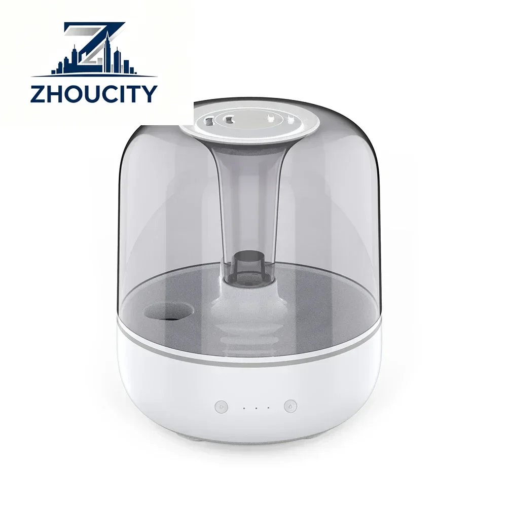 Aromacare 5.5L Large Capacity Home Humidifiers 360 Degrees Steam Mist Output Multicolour Ring Light Tabletop Humidifier