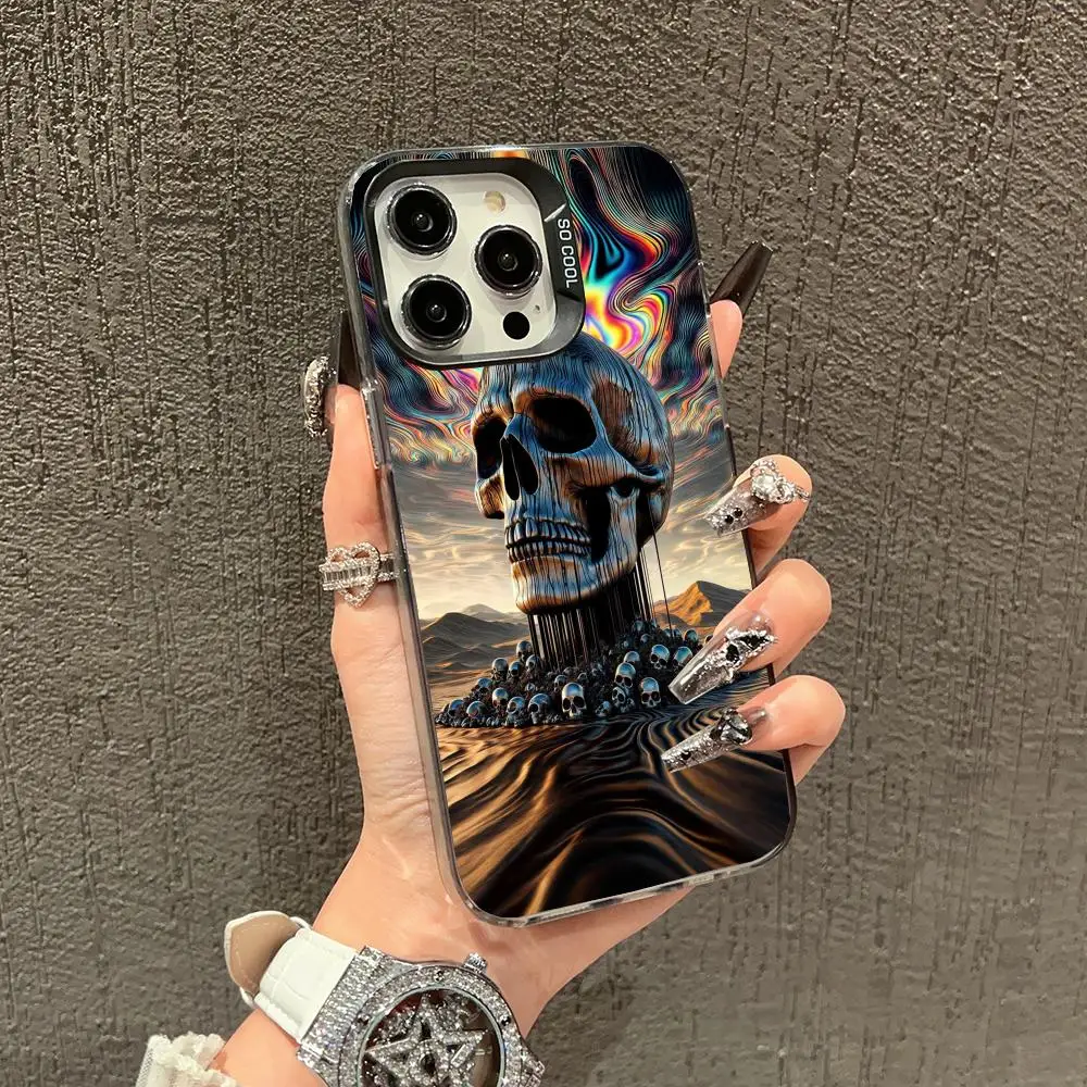 

Terrifying Giant skeleton Phone Case case for iPhone17 16 15 14 13 12 11 Pro/ Max/Plus shock-proof rear cover anti-fingerprint