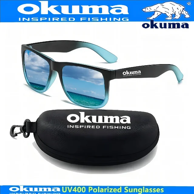OKUMA Spolaryzowane okulary przeciwsłoneczne Ochrona UV400 dla mężczyzn i kobiet Outdoor Hunting Fishing Driving Bicycle Sunglasses Opcjonalne pudełko
