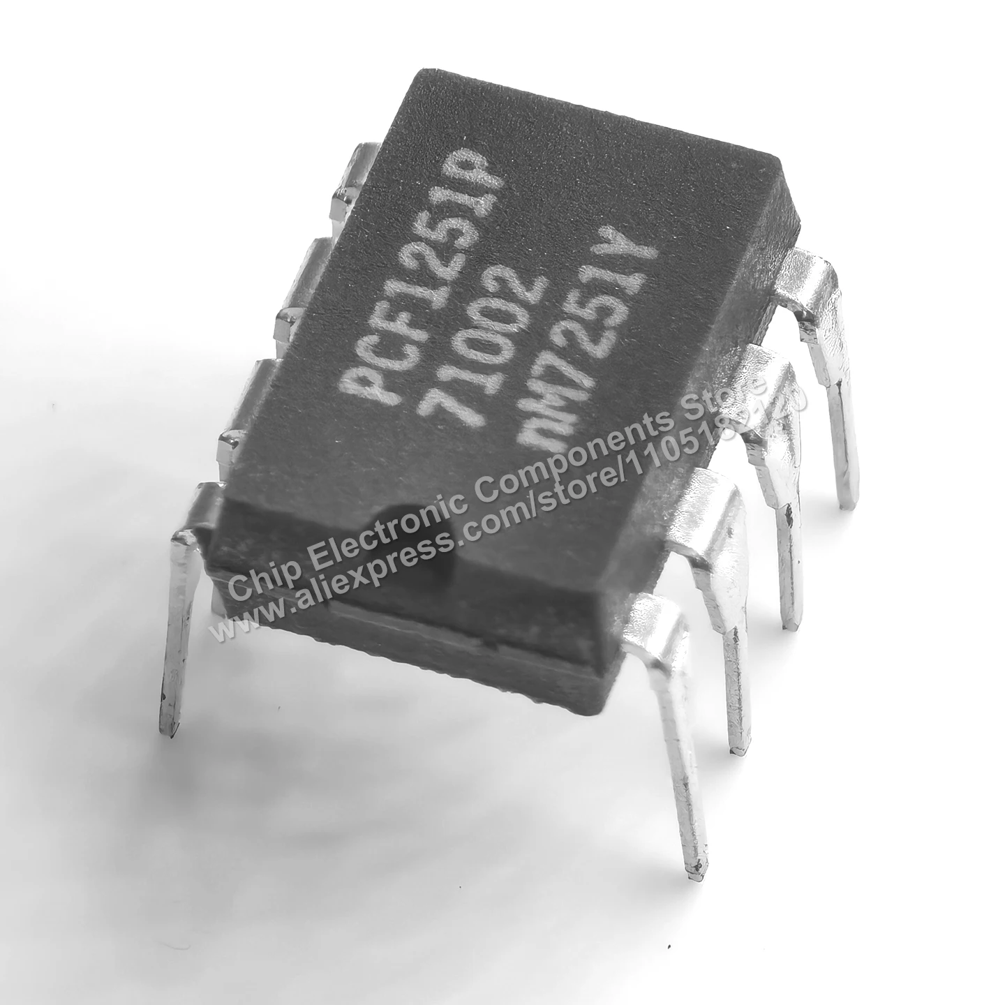 Original IC PCF1251P threshold detector and reset generator chip, DIP-8 package.