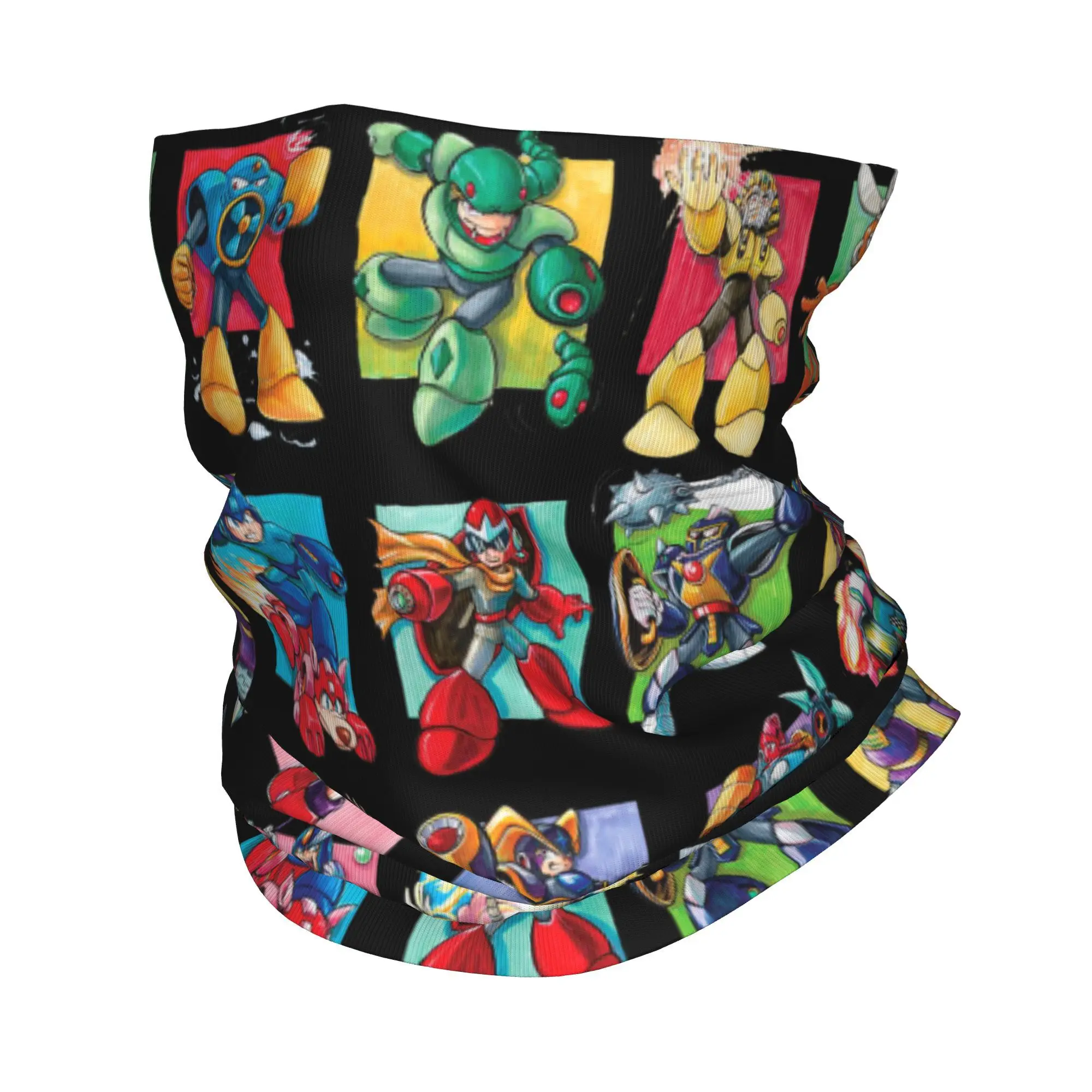 Custom Goldorak Grendizers UFO Robot Bandana Neck Gaiter UV Protection Face Scarf Cover  Mazingers Headband Tube Balaclava