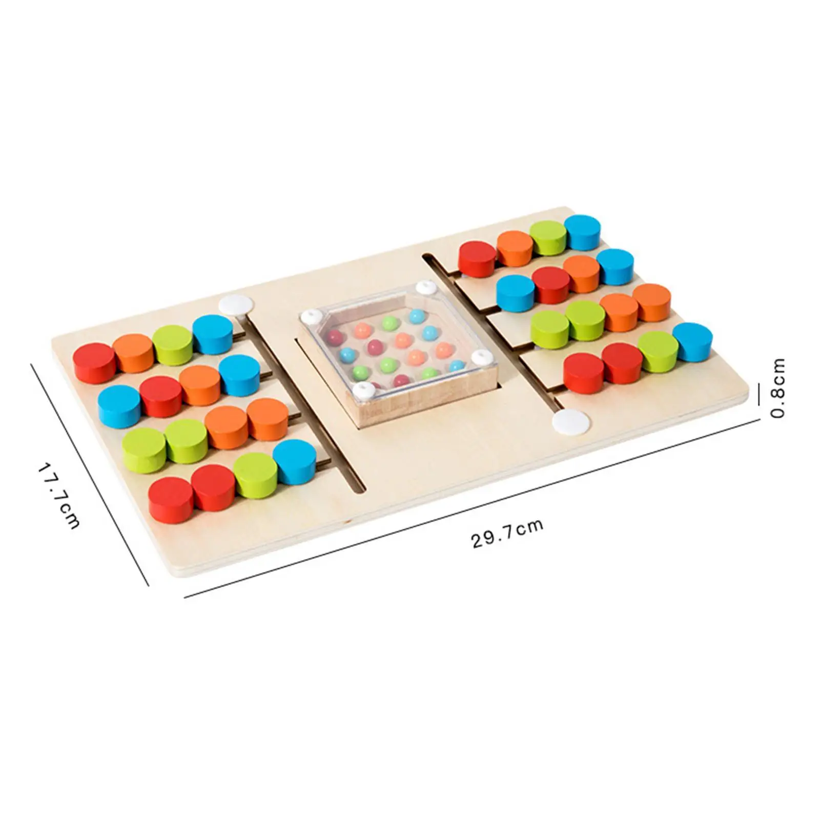 Giocattolo puzzle con diapositive abbinate ai colori Bambini che imparano puzzle in legno Giocattoli in legno Gioco di ordinamento dei colori per età 3+ Regali di festa in età prescolare