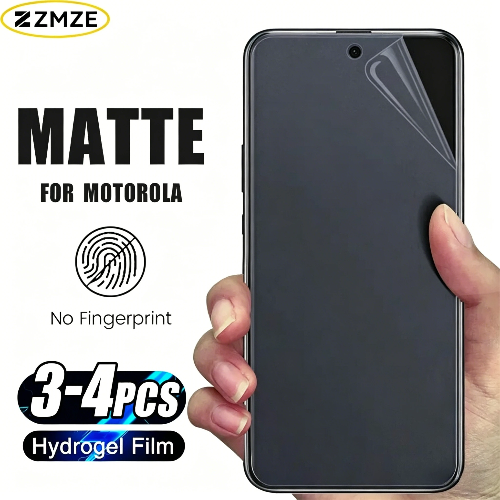 3-4 Stück Matte Hydrogel-Folie für Motorola Edge 70 60 Fusion 50 40 30 G72 G55 G85 G85 G56 Displayschutzfolien Anti-Fingerabdruck-Folie