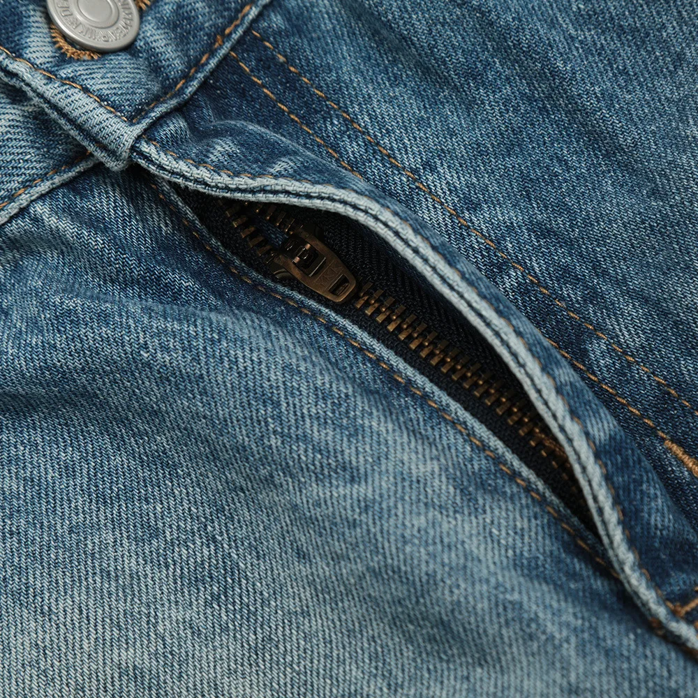 MWJLPWQ Kleurblok Spray Paint Washed Denim Rechte broek Heren High Street Amerikaanse INS Casual jeans Wijde pijpen broek 12321