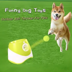 Dog Launcher Automatic Pet Chase Toy Tennis Throwing Pinball Machine Fun Interactive Catch USB Rechargable Catapult