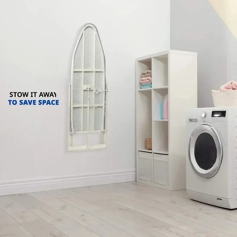 

Wall Mounted Ironing Board | 36.2" X 12.2" Compact Mount Fold Down Ironing Board for Small Spaces | Space Saving with Cotton Fab