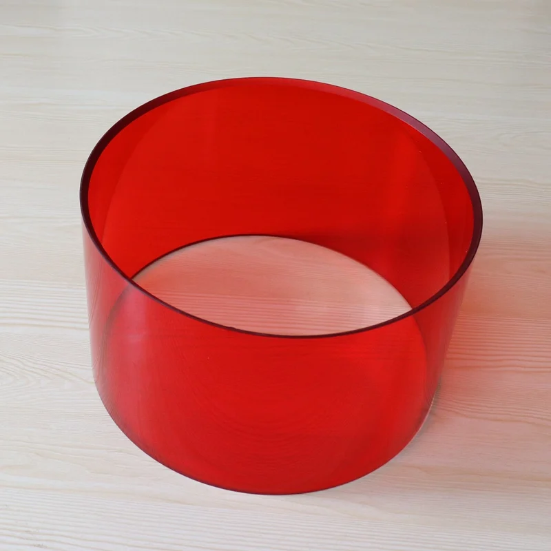 10x10inch 8x8 inch acrylic drum shells drum body Red color