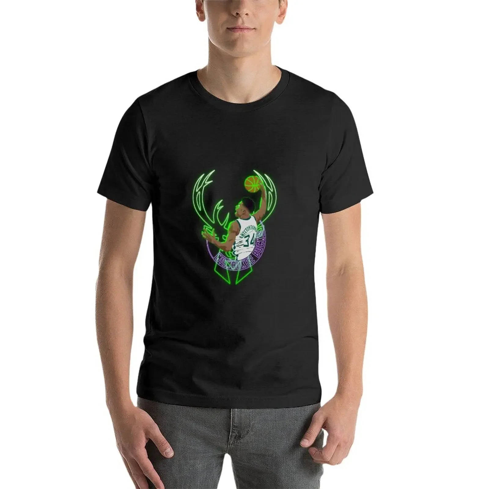 Antetokompuo T-Shirt plus size tops customs kawaii clothes big and tall t shirts for men
