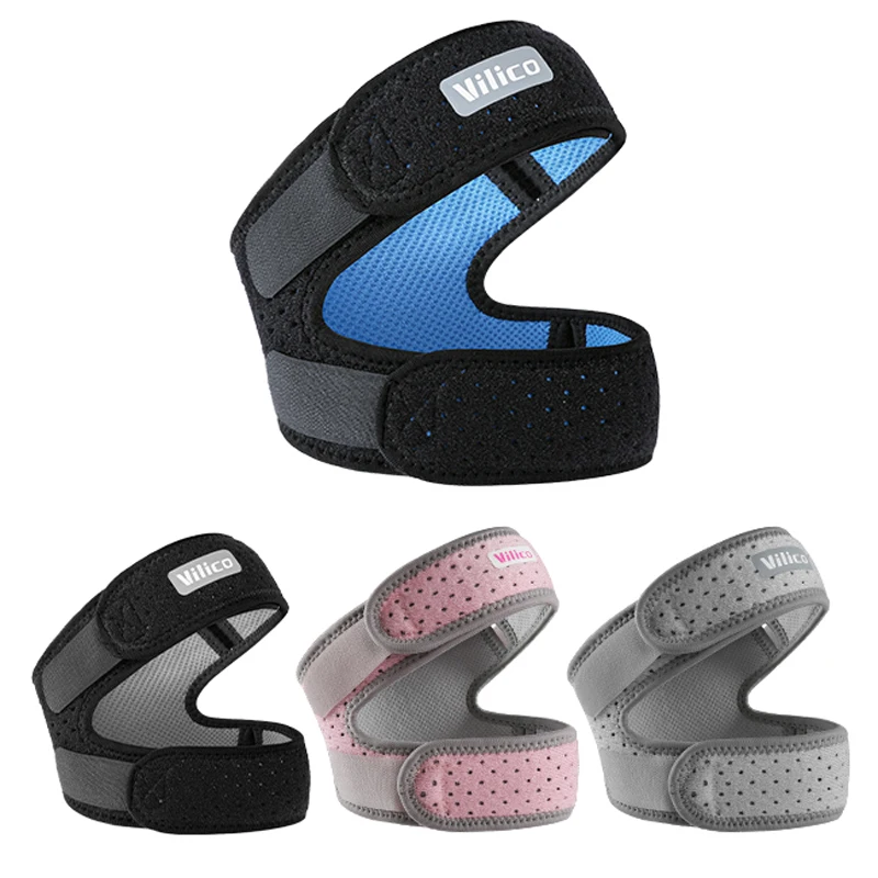1PC Pressurized Knee Wrap Sleeve Support Bandage Pad Elastic Braces Knee Hole Kneepad Safety Basketball Tennis Cycling Knee Pads