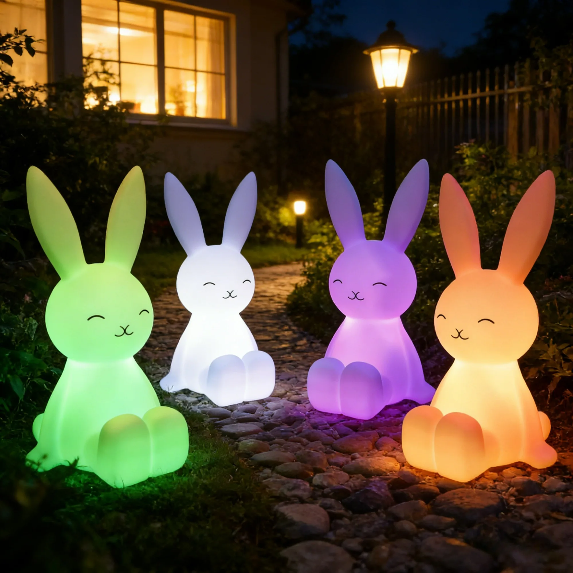 Cute Lighting Rabbit Mood Light Night Light LED Lights Amps for Room Writing Lamp Desk Lamp Children\'s Night Lamp Gift