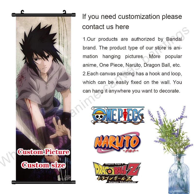 Anime Canvas Painting Naruto Kakashi HD Picture Umaki Namikaze Minato Poster Hanging Scrolls Decorative Pictures for Living Room