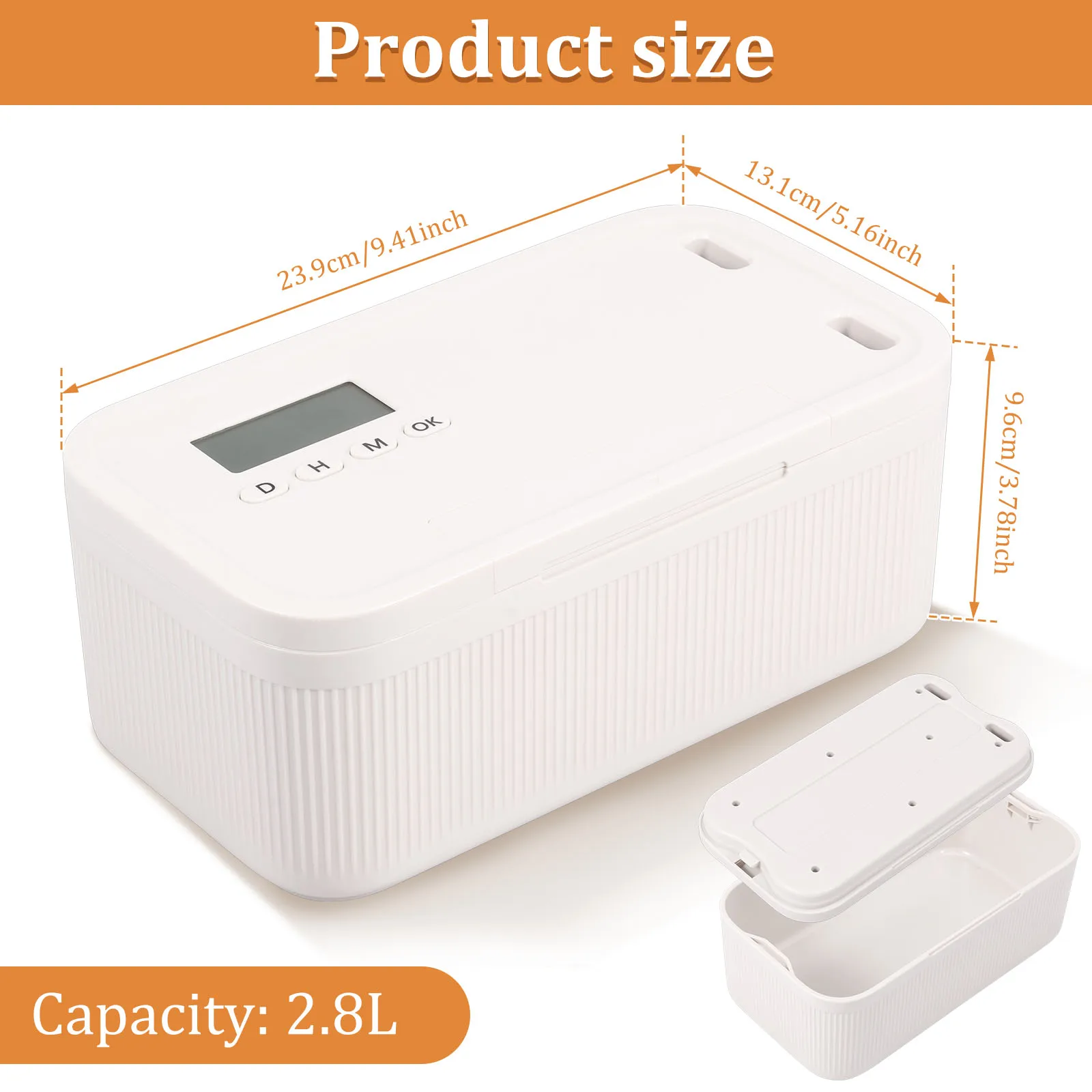 Electronic Lockable Timer Boxes for Safe Storage of Phones Cigarettes Personal Items and Files Multi-Function Container