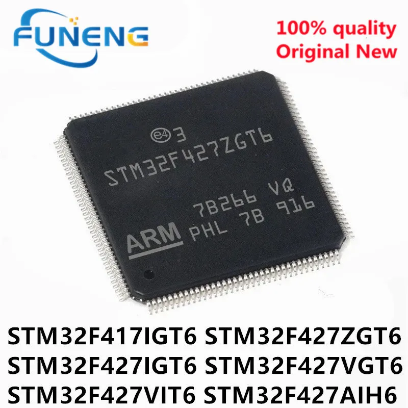 1PCS 100% New STM32F417IGT6 LQFP176 STM32F427ZGT6 QFP144 STM32F427IGT6 STM32F427VGT6 STM32F427VIT6 STM32F427AIH6 LQFP Chipset