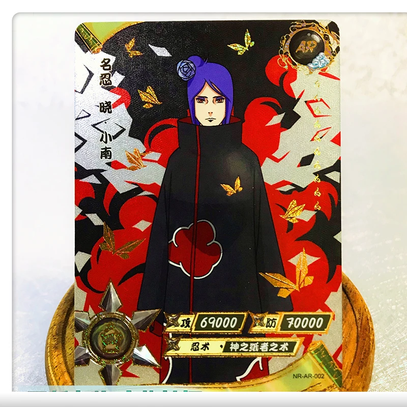 KAYOU NARUTO AR Card Anime Ootutuki Kaguya Uchiha Obito Kakuzu Tobi Deidara New Game Collection Children\'s Toys Birthday Gifts