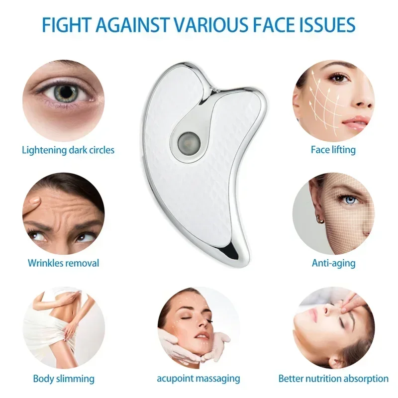 Face Massagers Skin Scraping Facial Lifting Tighten Care Double Chin Remover Beauty Skincare Neck Anti Wrinkle Electric Massager