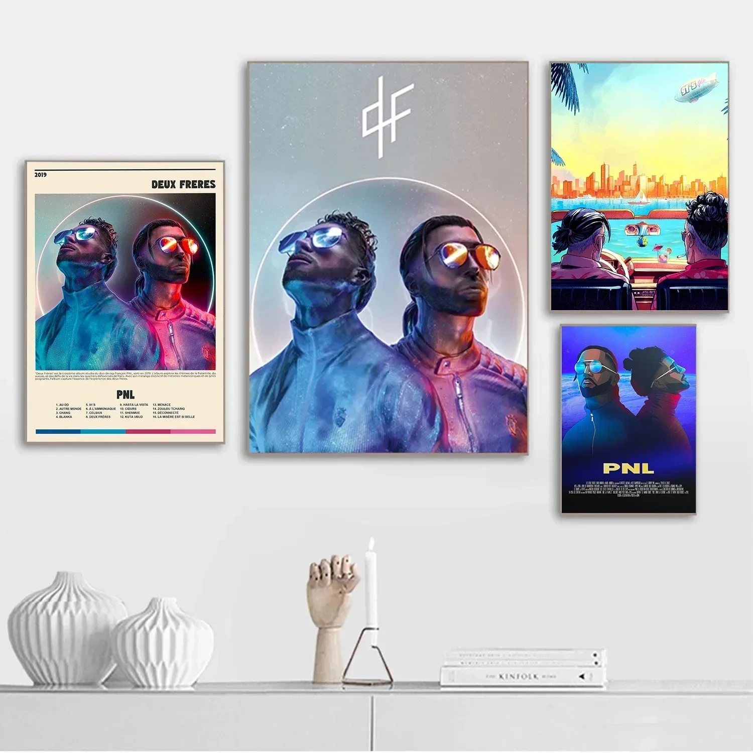 Singer Two Brothers By PNL Music Album Cover Poster And HD Printed Wall Art Pictures Canvas Painting Home Decor Gift