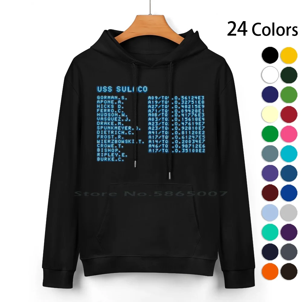 

Roll Call Pure Cotton Hoodie Sweater 24 Colors Xenomorph Hicks Apone Movie Movie Science Fiction Sic Fi Hr Giger Bishop Uss