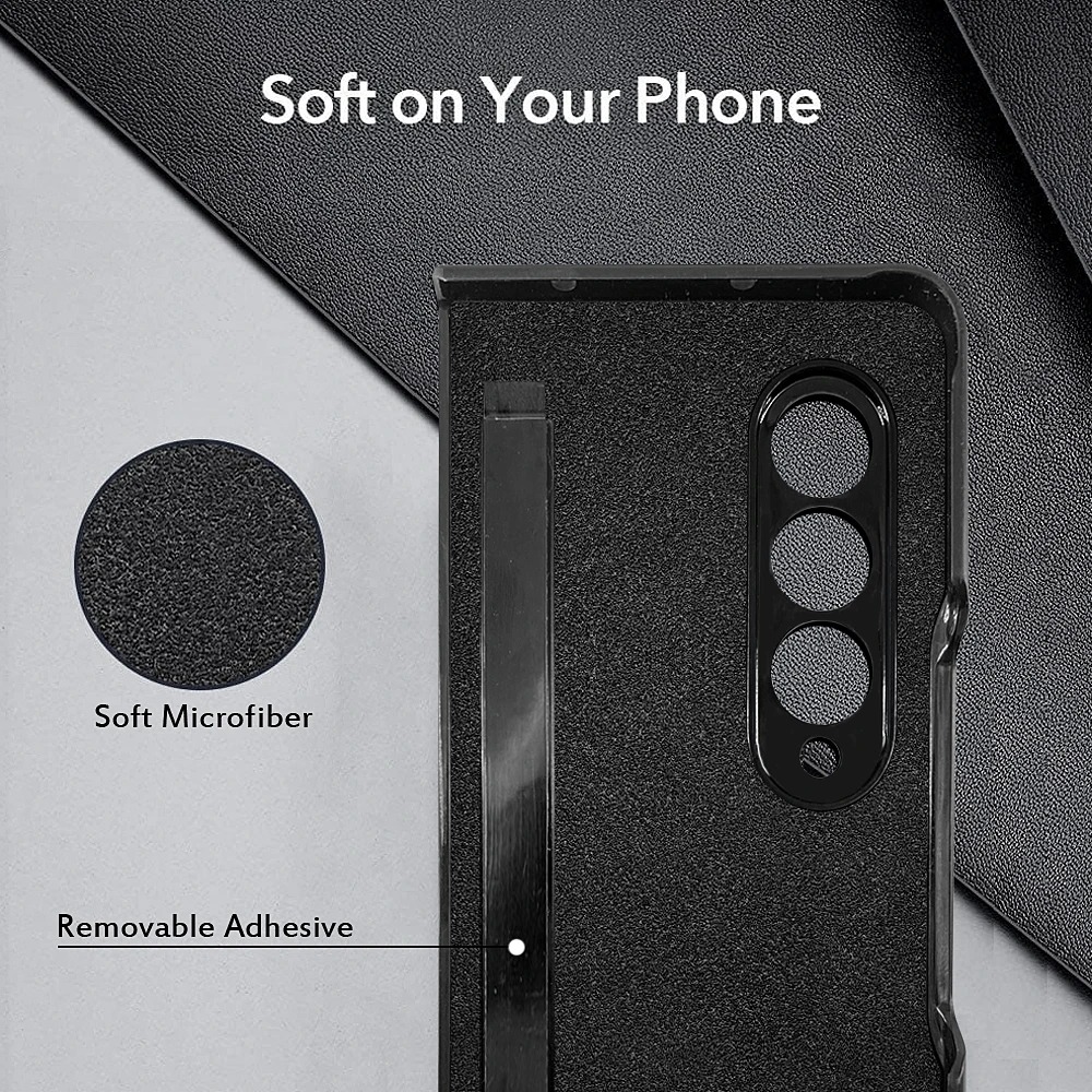 Anti-Drop Matte Leather Protective Case for Samsung Galaxy Z Fold 3 5G Fold3 Fold2 Fold 2 Ultra Thin Phone Cover Funda