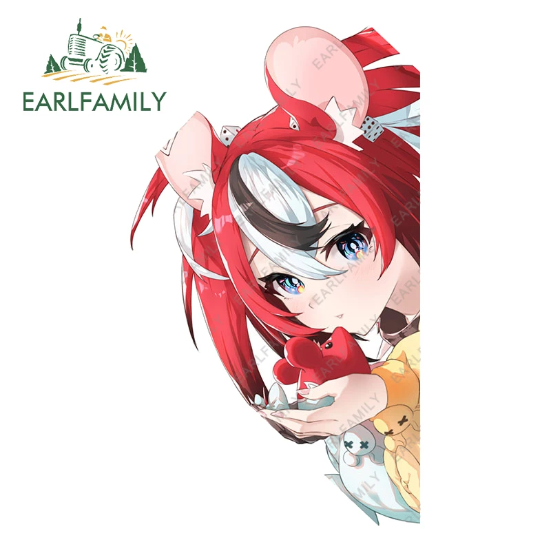 

EARLFAMILY 13cm x 7.5cm for Hololive Hakos Baelz Car Stickers Surfboard Motorcycle Decal Campervan Windshield Laptop Sticker