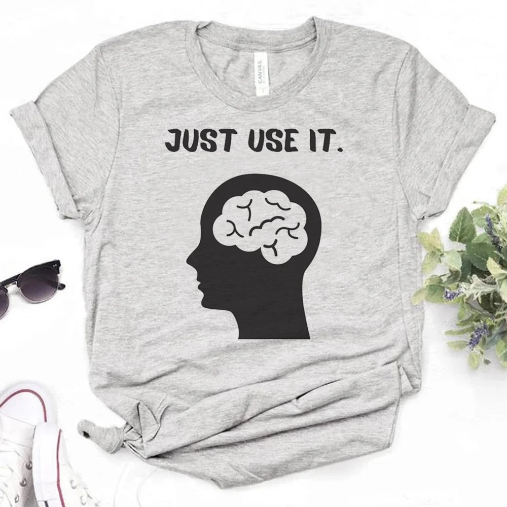 

Just Use Your Brain Tee women graphic t shirt girl streetwear comic funny clothing