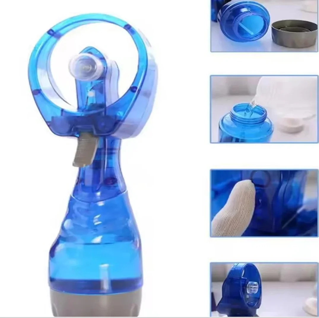 

2025 NewSpray охлаждающий ручной небольшой вентилятор, мягкий голос, ручное поколение электроэнергии, портативный мини-USB-увлажнитель, вентилятор с водяным охлаждением