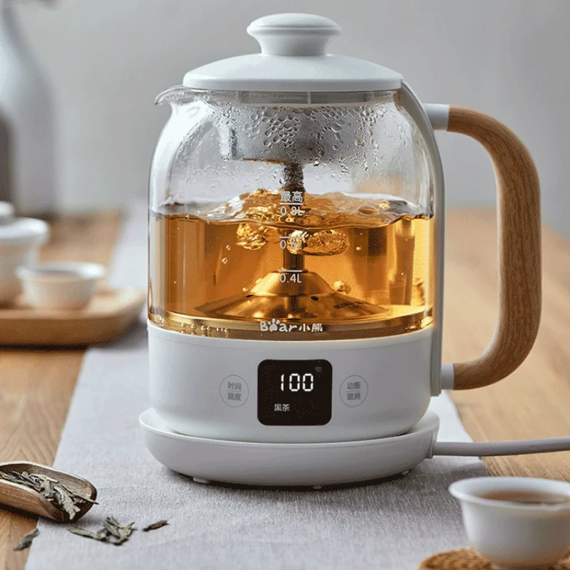 

Electric Kettle with Glass Steamer and Tea Infuser 0.8L Capacity and Temperature Control ZCQ-A08T1 220V