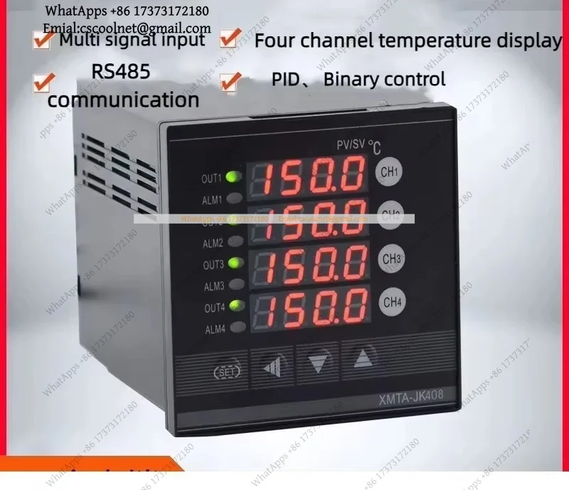 k06 4 Channel Temperature Controller JK408GK Multi-channel Meter
