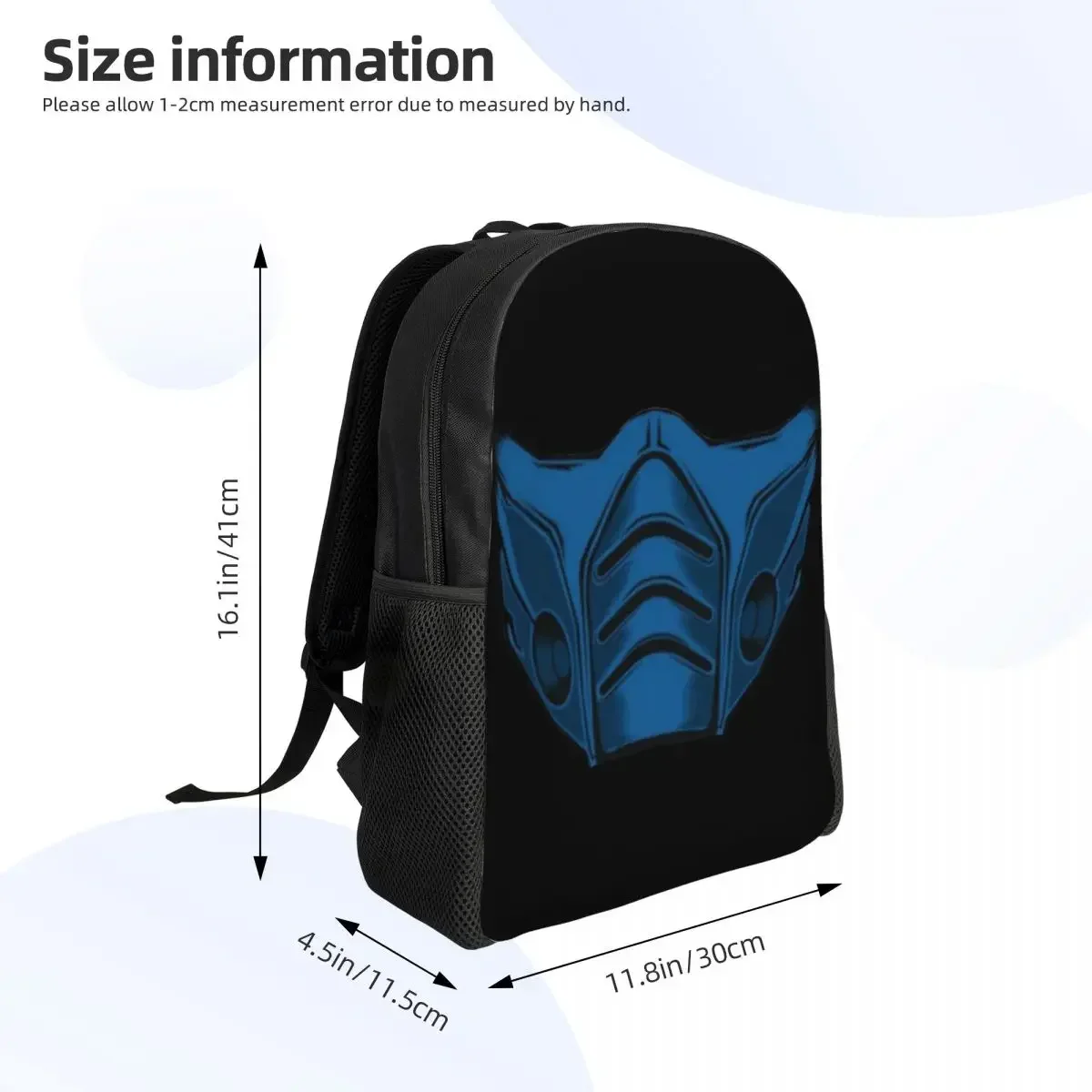 Customized Mortal Kombat Sub-Zero Backpack Women Men Basic Bookbag for College School MKX Bags