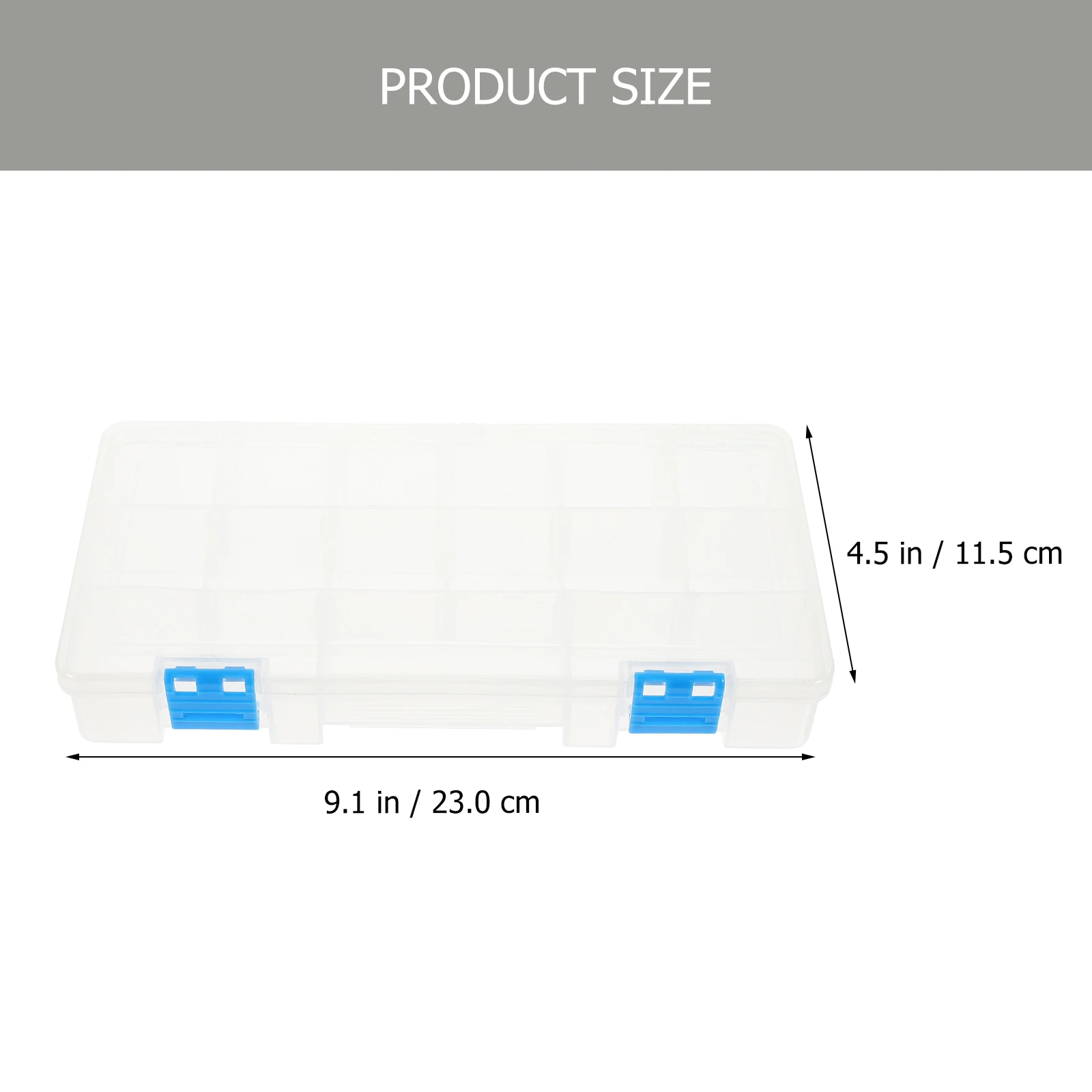 กล่องเก็บเครื่องมือพลาสติกฮาร์ดแวร์สกรูเคสโปร่งใสช่องจัดระเบียบสำหรับชิ้นส่วนขนาดเล็กส่วนประกอบอิเล็กทรอนิกส์