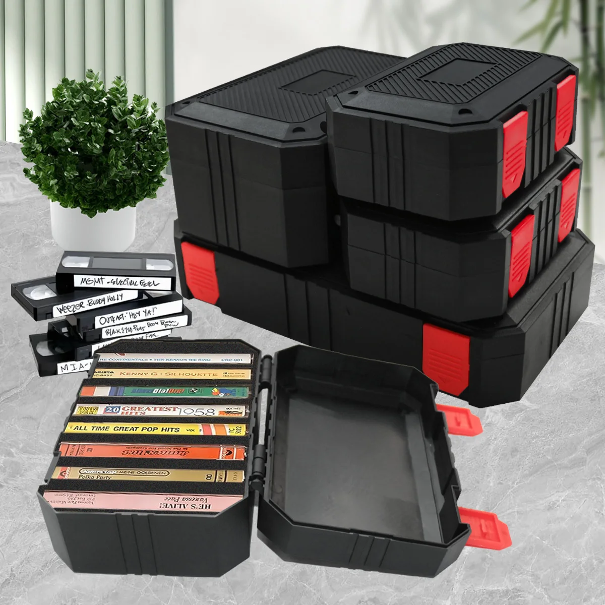 Plastic Small Tools Packing Box Hardware Accessories Organizer Box Storage Accessories Carpentry Accessories Boxes (No cotton)