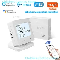 Smart Wireless Thermostat for Gas Boiler Room Heating RF Home Temperature Controller Programmable WiFi Thermostat and Tuya