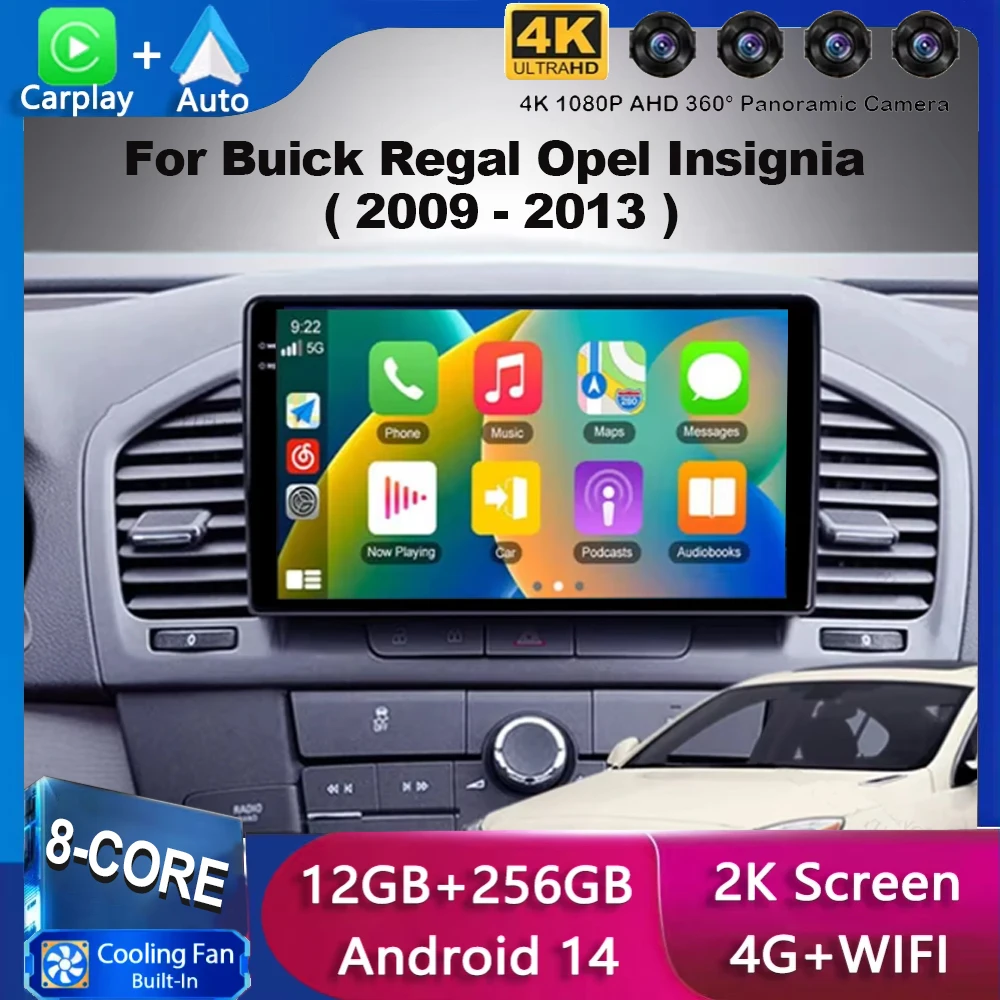 

Car Radio Android 14 For Buick Regal For Opel Insignia 2009-2013 2Din Multimidia Video Player Autoradio Carplay Stereo
