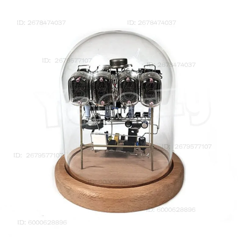 IN12 Glow Tube Watch Retro Punk Desktop Gift Clock Handmade Shed Clock Set