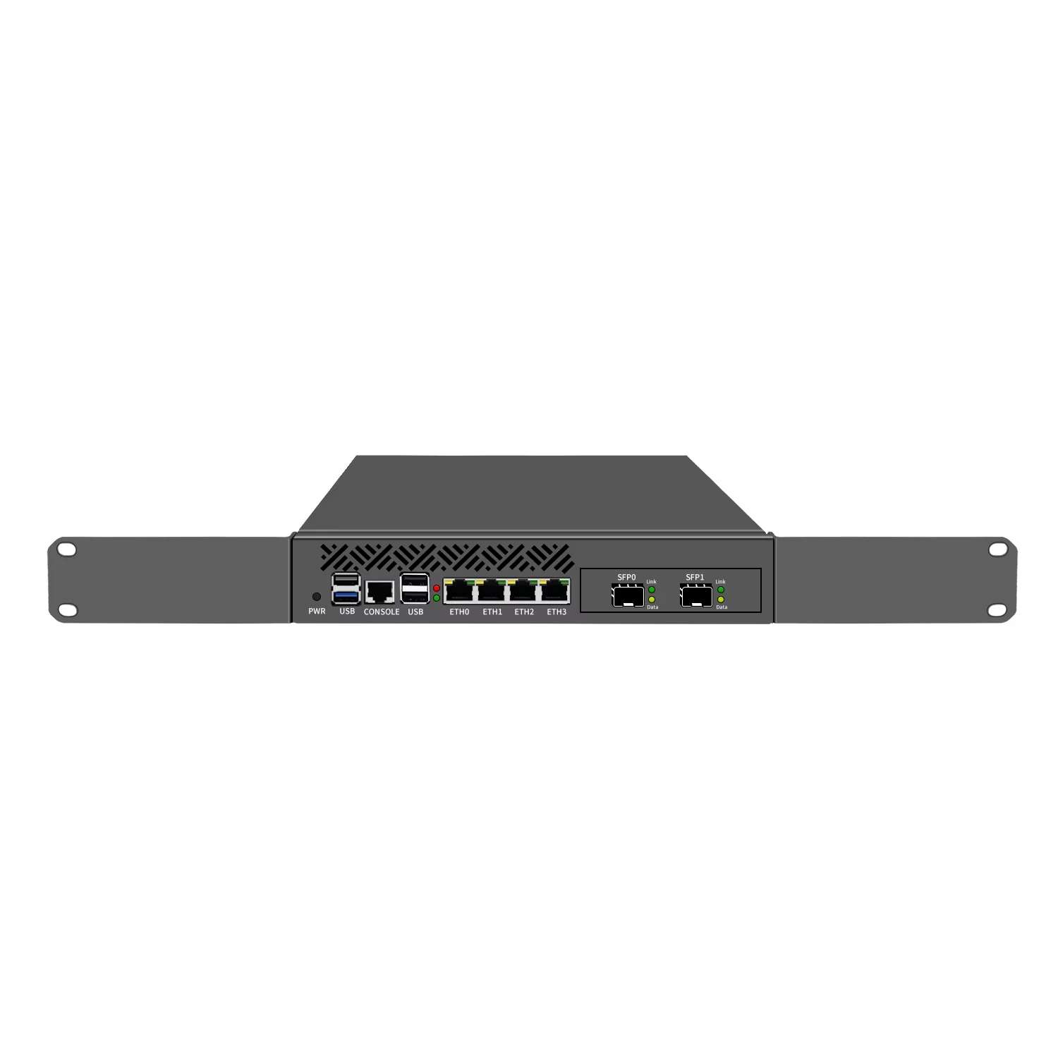 Aittact Firewall Hardware Gateway Server di sicurezza Mini 1U 9,5 pollici montato su rack N100 N305 RJ45 1G/10G SFP+ 4G/WIFI/BL GPIO TPM