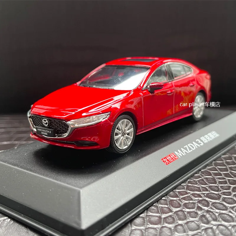 1/43 Mazda 3 Axela Alloy Car Model Diecast Metal Toy Mini Vehicles Car Model Miniature Scale Simulation Collection Children Gift