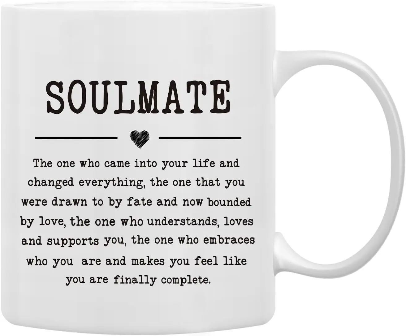 Soulmate Gifts Mug, Gifts for Soulmate Friends Him Her Coffee Mug, Soulmate Mug Tea Cup Gifts for Him Her Boyfriend Girlfriend,