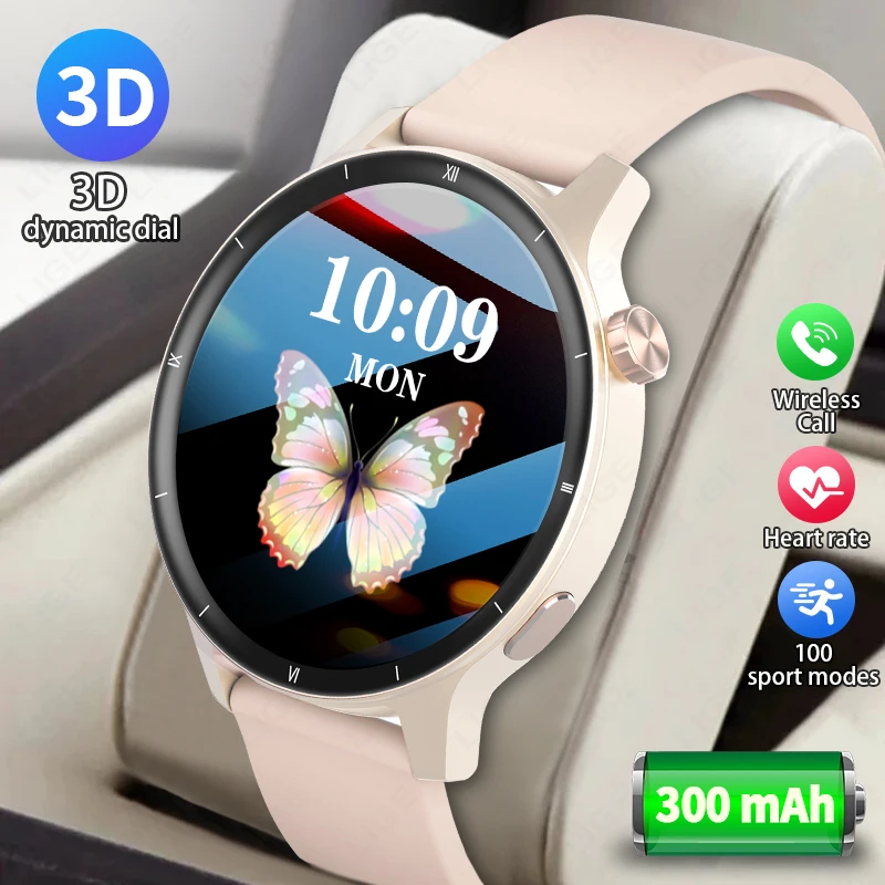 

LIGE Smart Watch Women Men 3D Dynamic Dial Bluetooth Call Watches Sport Fitness Tracker Bracelet Female Health Smartwatch Ladies